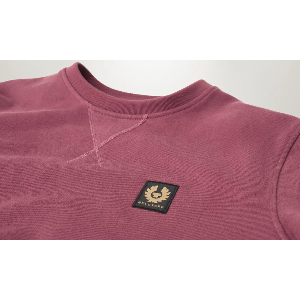 Belstaff Klassieke Katoenen Sweatshirt met V Steek Detail Red Heren