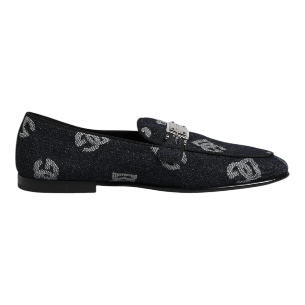 Dolce & Gabbana Men's Blue Loafers Slides Dress - Loafers - 6 Uk - Shoes