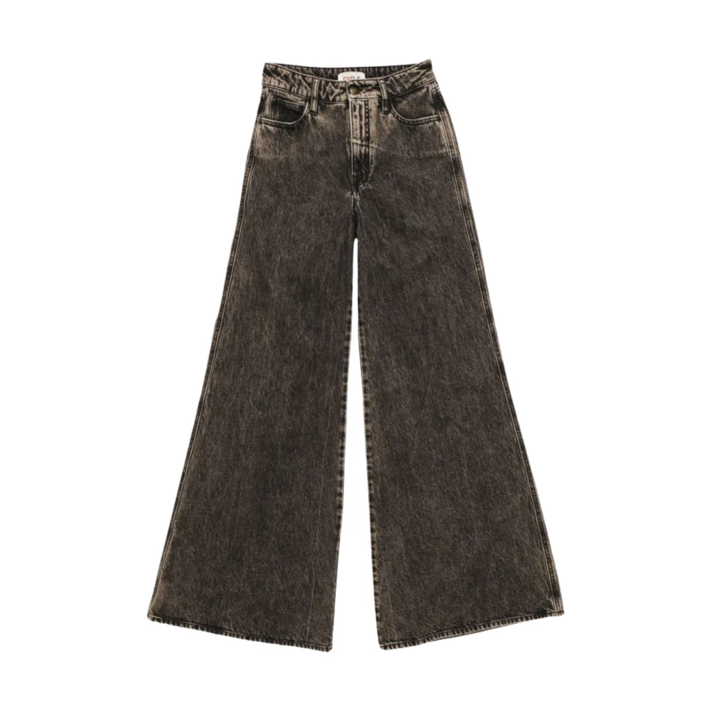 Cycle Wijde Pijp Flared Jeans Gray Dames
