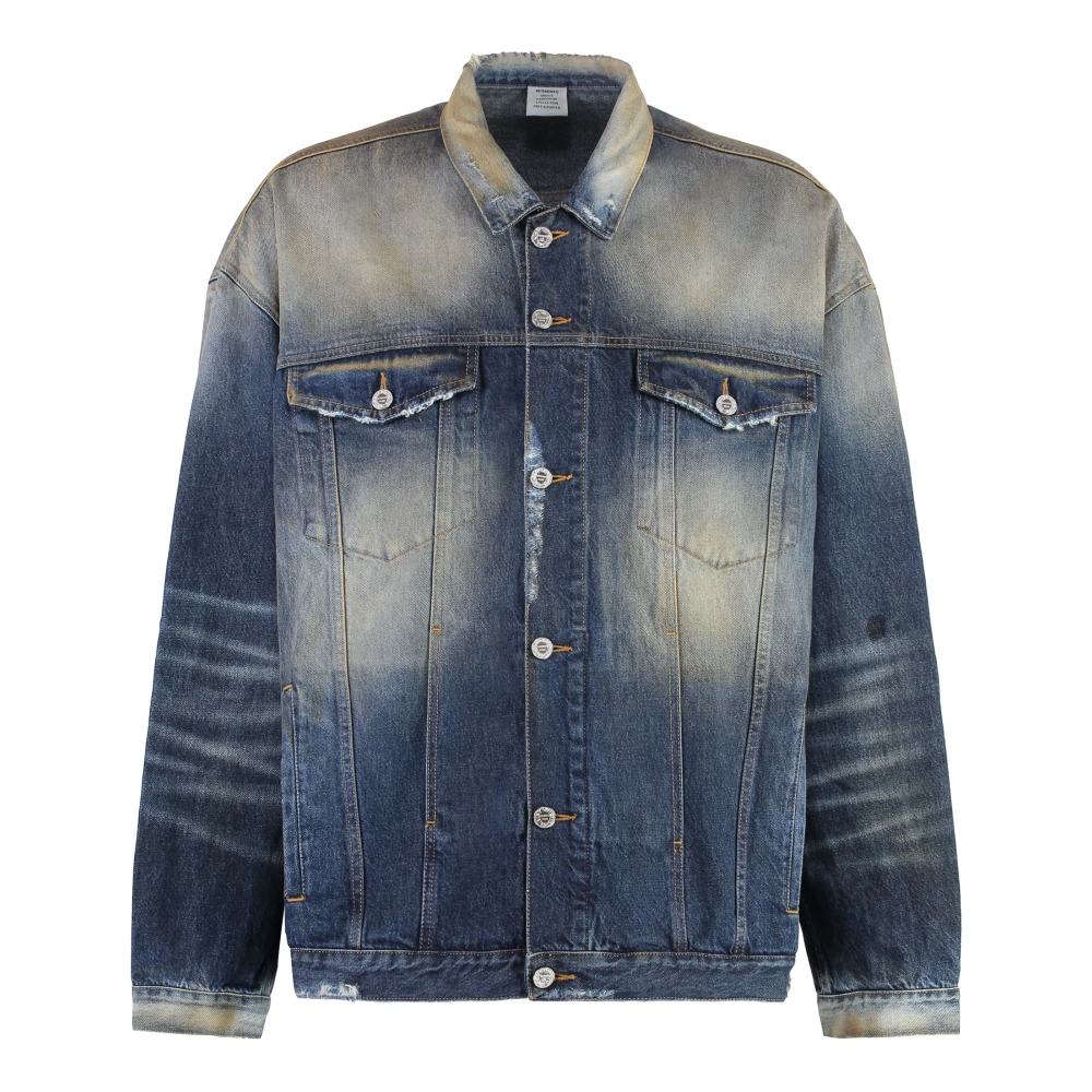 Vetements Vintage Denim Jack Unisex Lijn Blue Heren