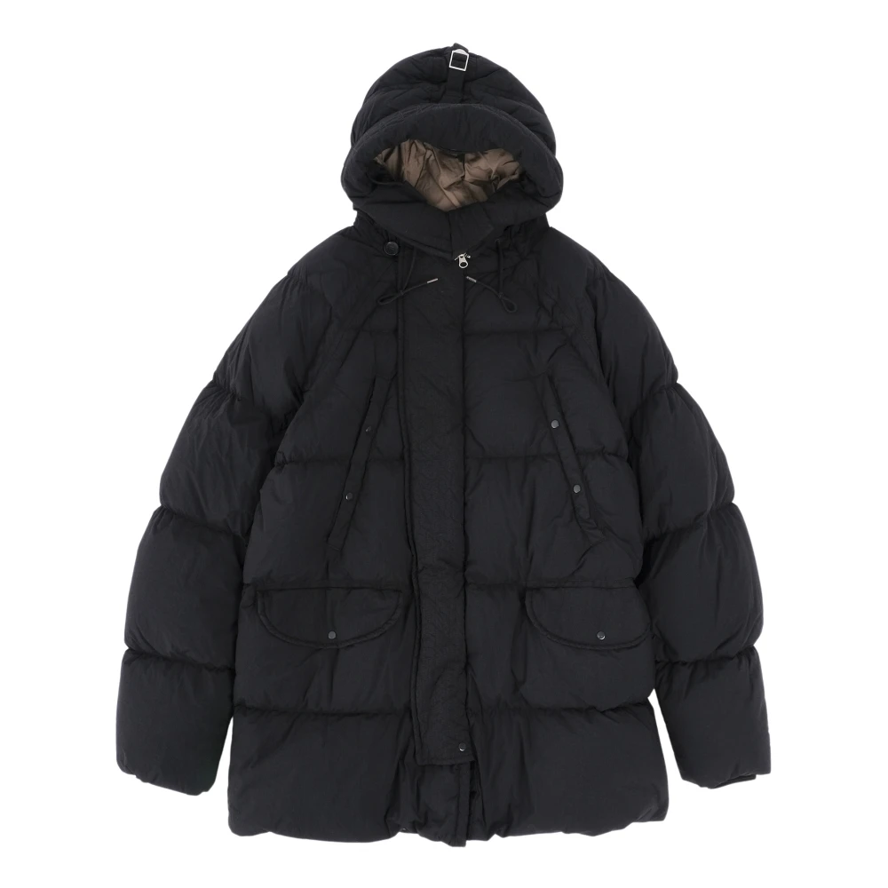Ten C Zwarte Dons Parka Jas Black Heren