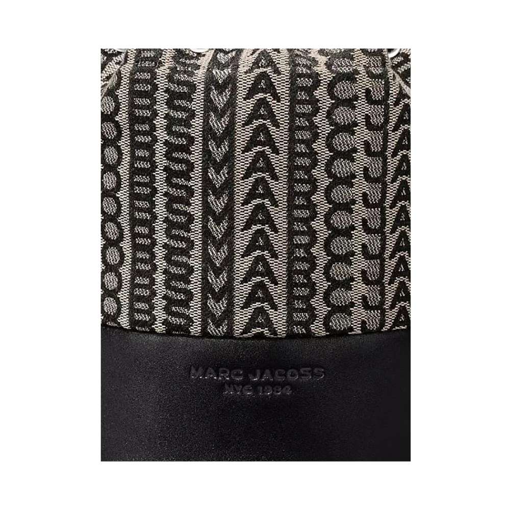 Marc Jacobs Iconische Mini Bucket met Luxueus Jacquard Monogram Beige Dames