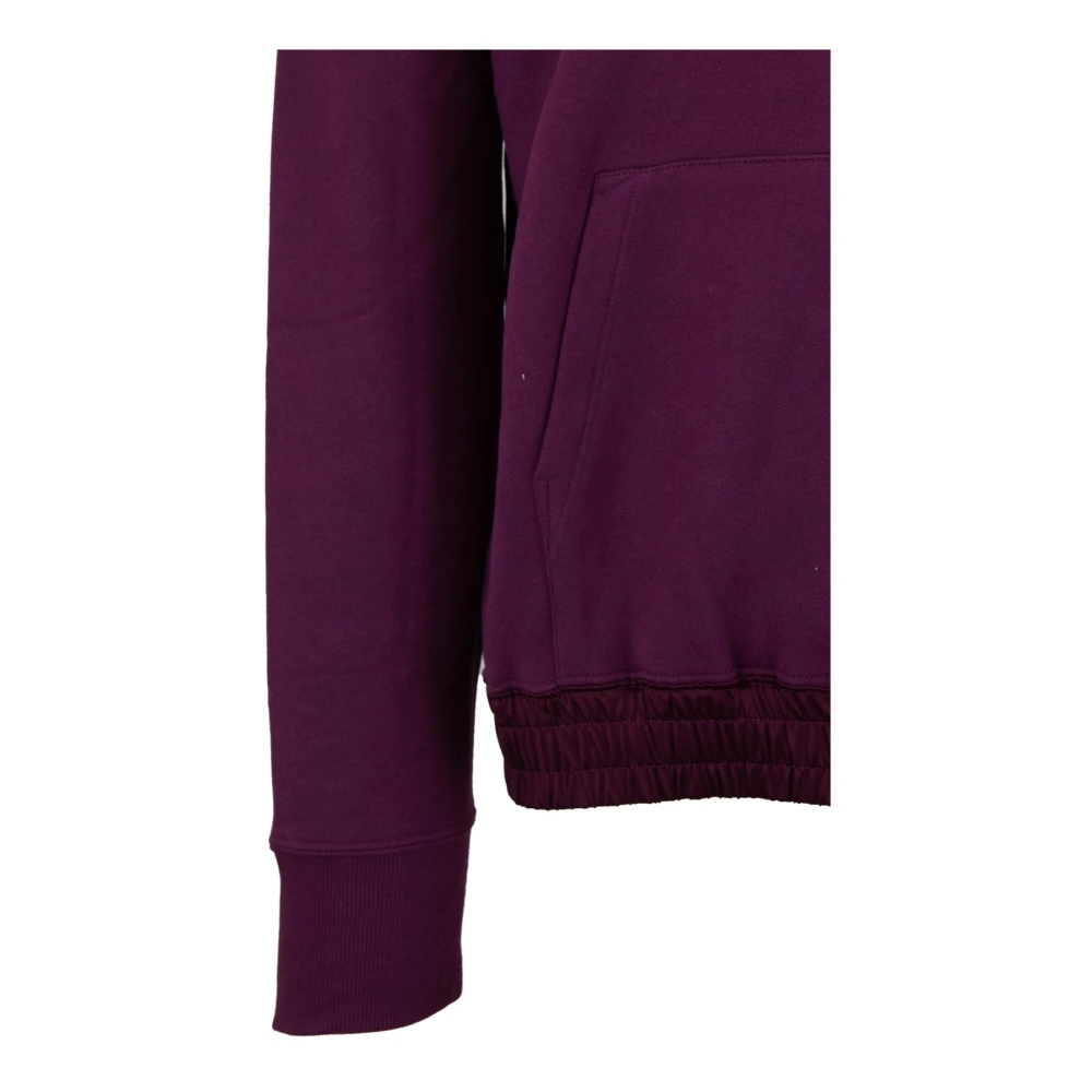 Saint Laurent Hooded Sweatshirt met Borduursel Purple Heren