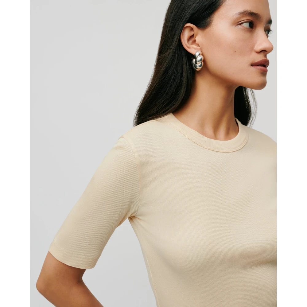 IVY OAK Comfortabel katoenen T-shirt in geel Yellow Dames