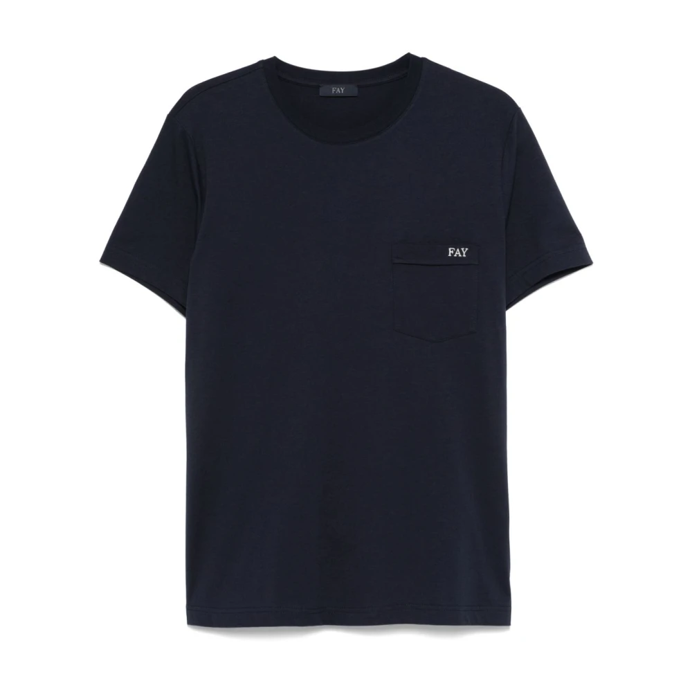 Fay - Tops > T-Shirts - Black - Fay - Modalova