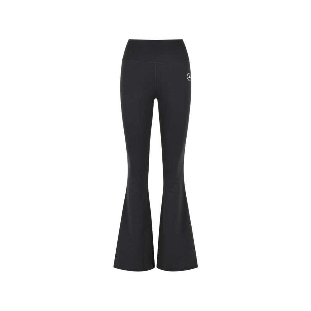 Adidas By Stella Mccartney Women's Black Flared Trousers - Training Trousers & Tights - Xs - Sport