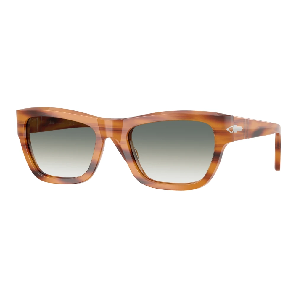 Persol Unisex Brown Sunglasses,, Stylish Sunglasses With Colorful Lenses Medium