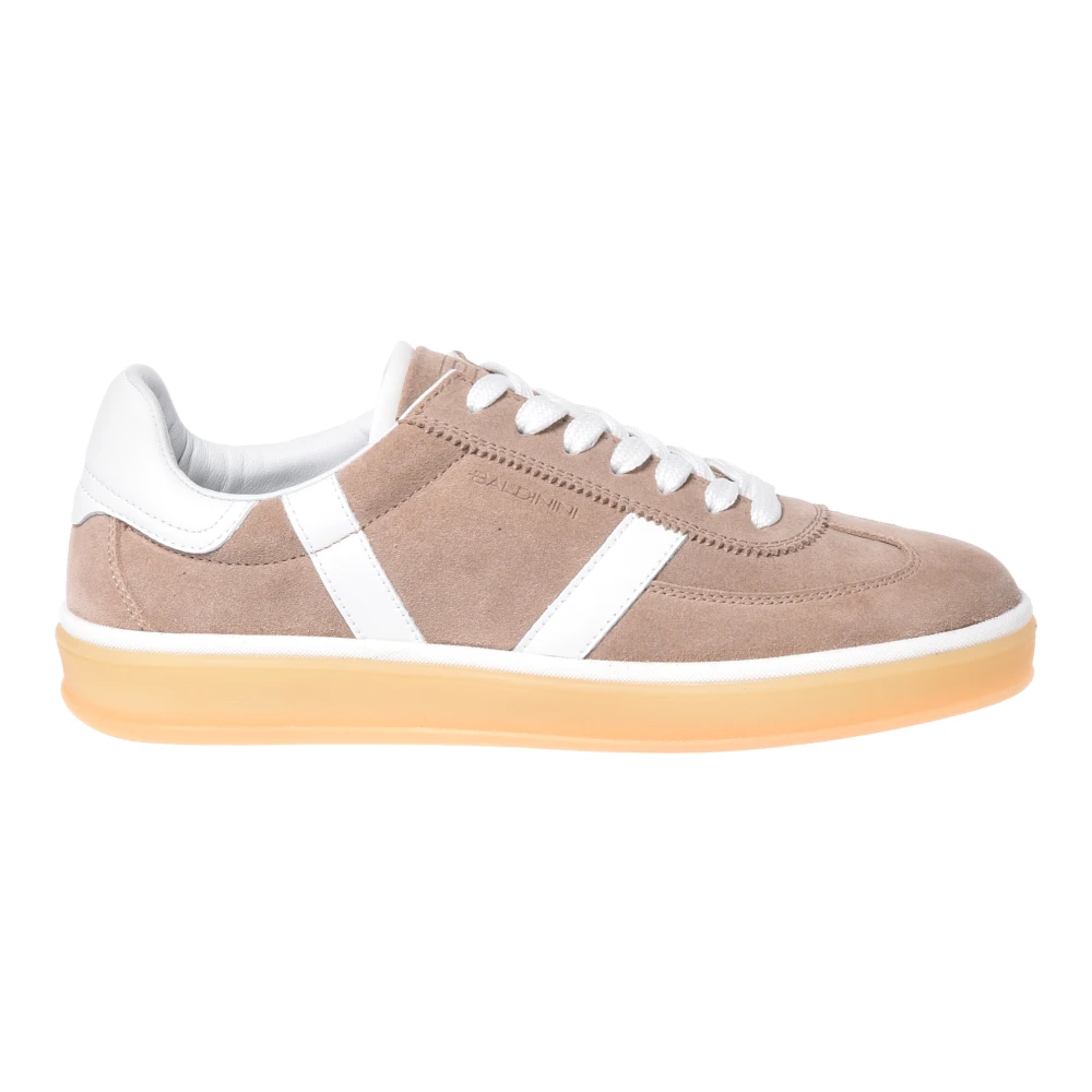 Baldinini Vrouw Beige Schoenen Dames, 38 Eu, Leer, Suede Sneaker