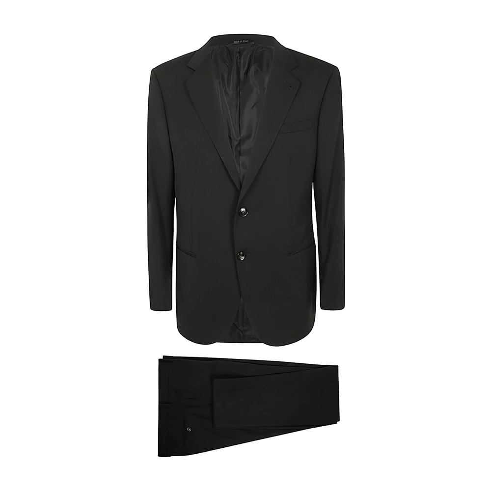 Giorgio Armani Herren Schwarz Anzüge, K, Mgröße: