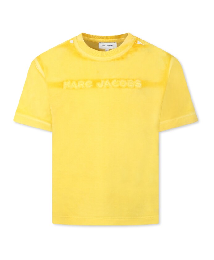 t-shirt-jaune-en-coton-avec-logo-brode