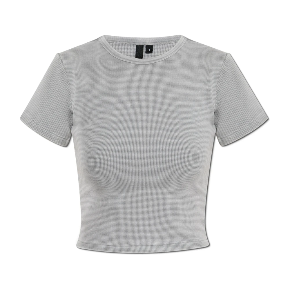 Entire Studios T-shirt Micro Waffle Gray Dames