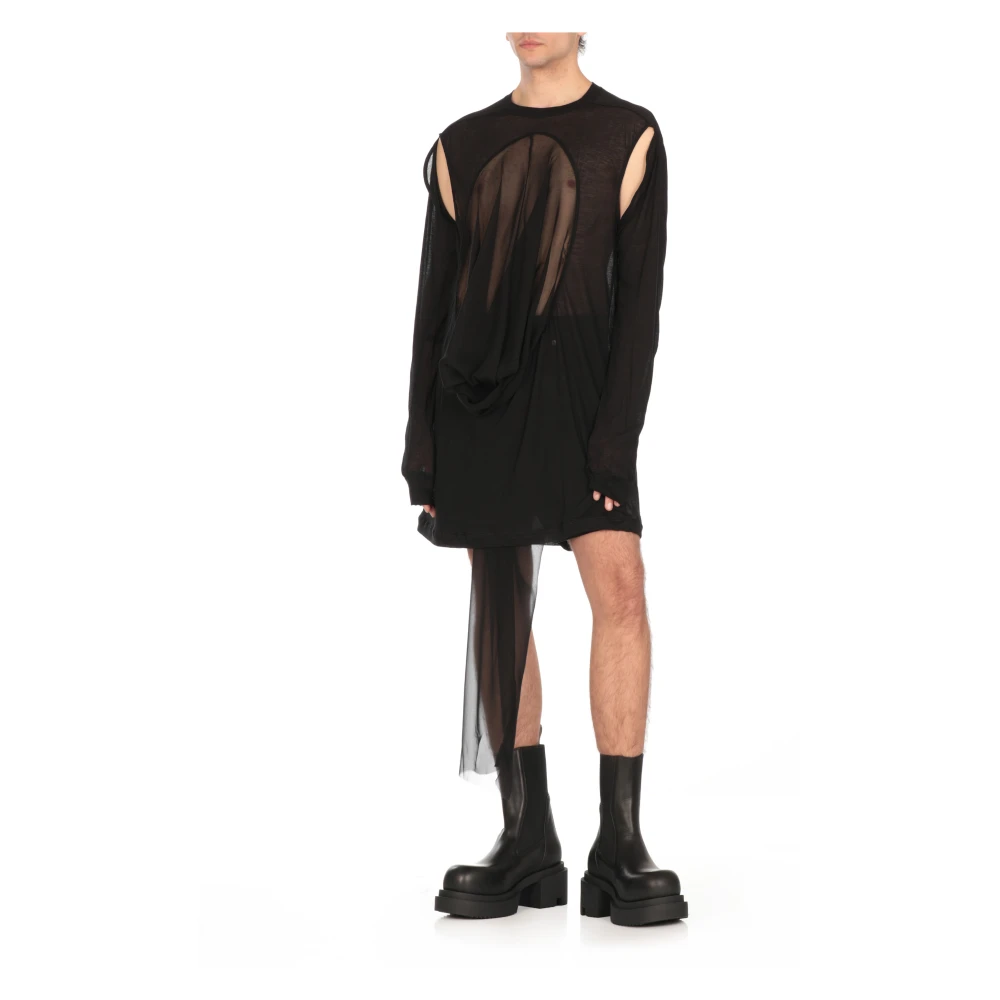 Rick Owens Geth Cutoffs Bermuda Shorts Black Heren