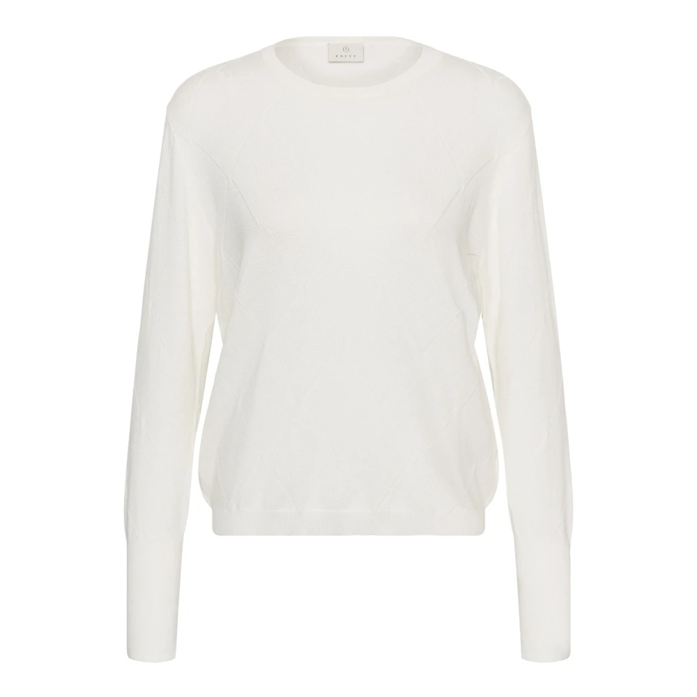 Kaffe Donna Blanc Maglione Da Lizza Argyle - Immagine 2