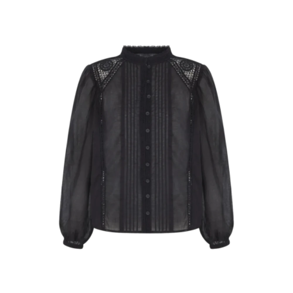 Isabel Marant Women's Black Romantic Lace Blouse Greicy