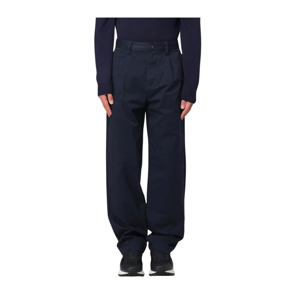 Armani Exchange Men's Blue Beige Cotton Trousers Stylish Design W33