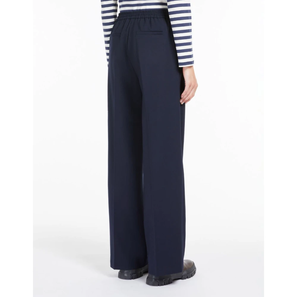 Max Mara Weekend Donkerblauwe Petra Broek Blue Dames