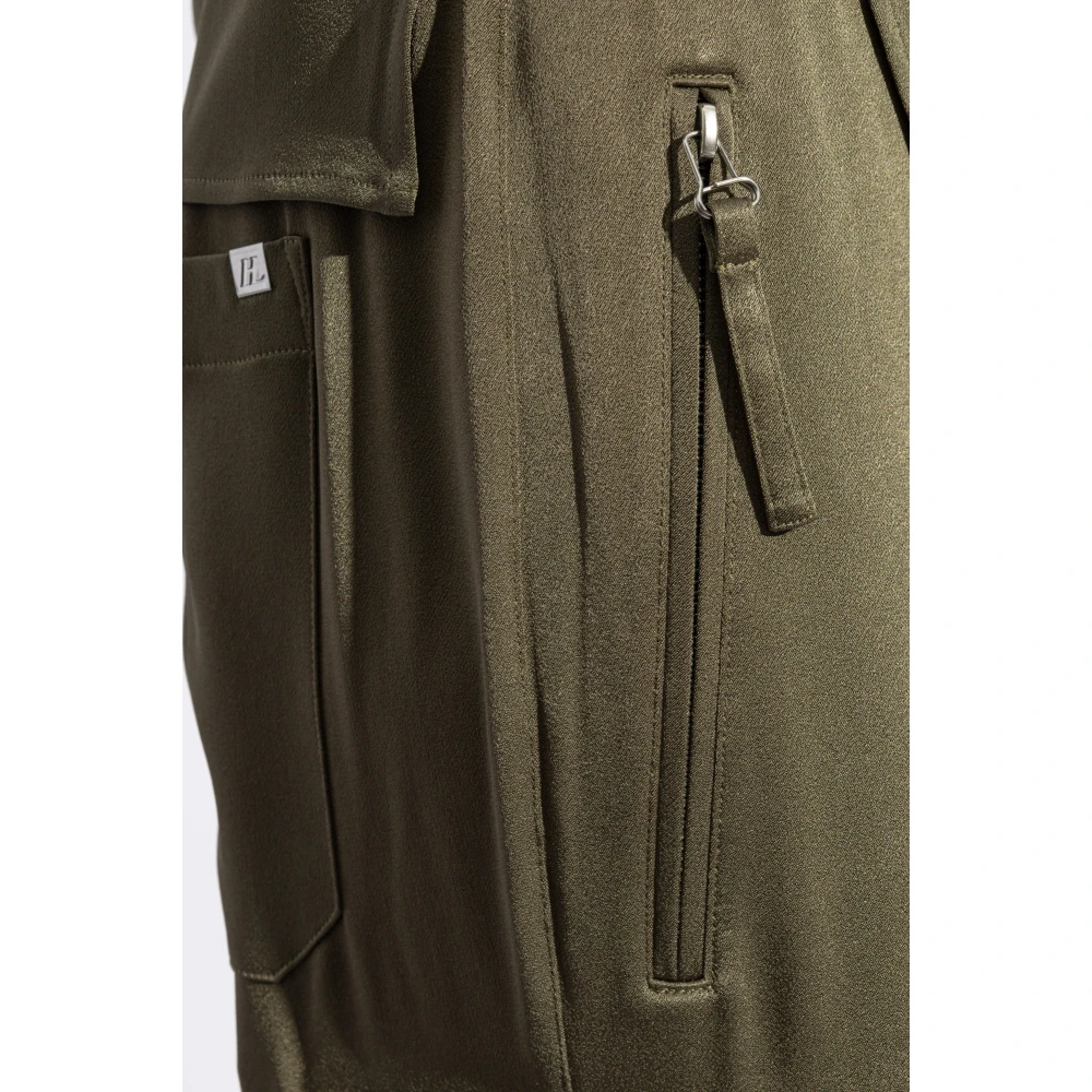 Helmut Lang Broek met talrijke zakken Green Dames