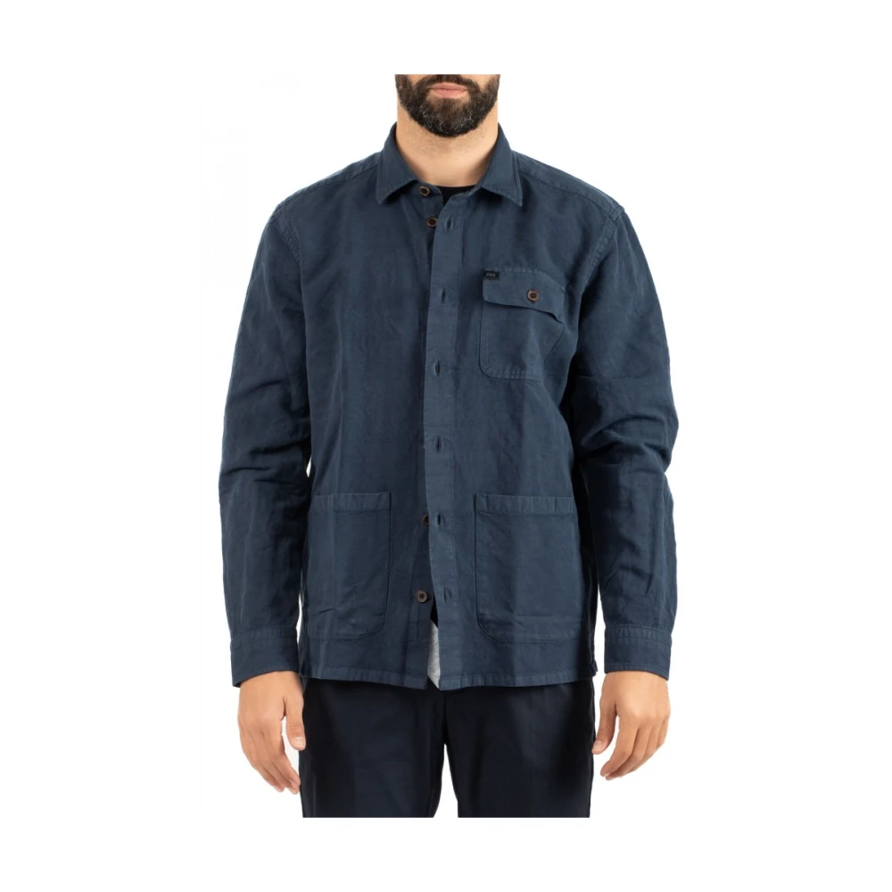 Fay Uomo Blu Camicia Elegante