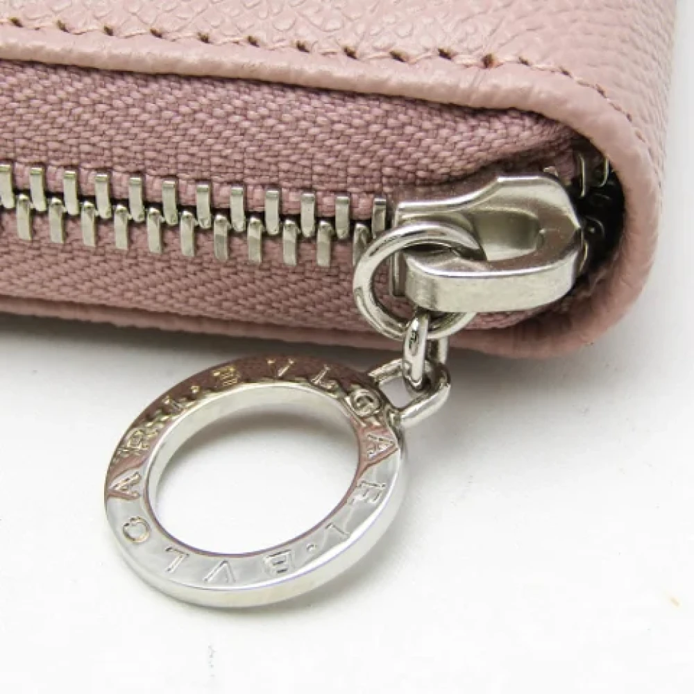 Bvlgari Vintage Pre-owned Leather wallets Pink Dames