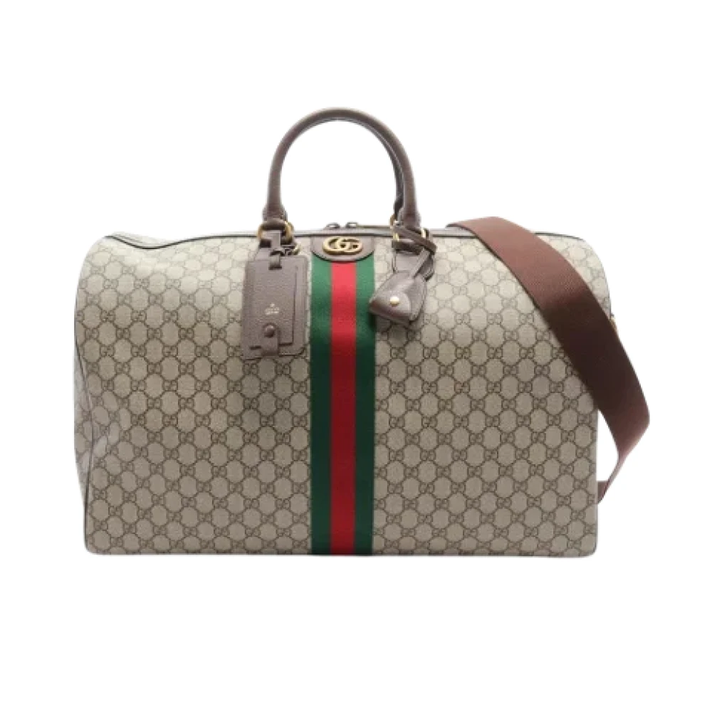 Gucci Vintage Pre-owned Leather gucci-bags Beige Dames