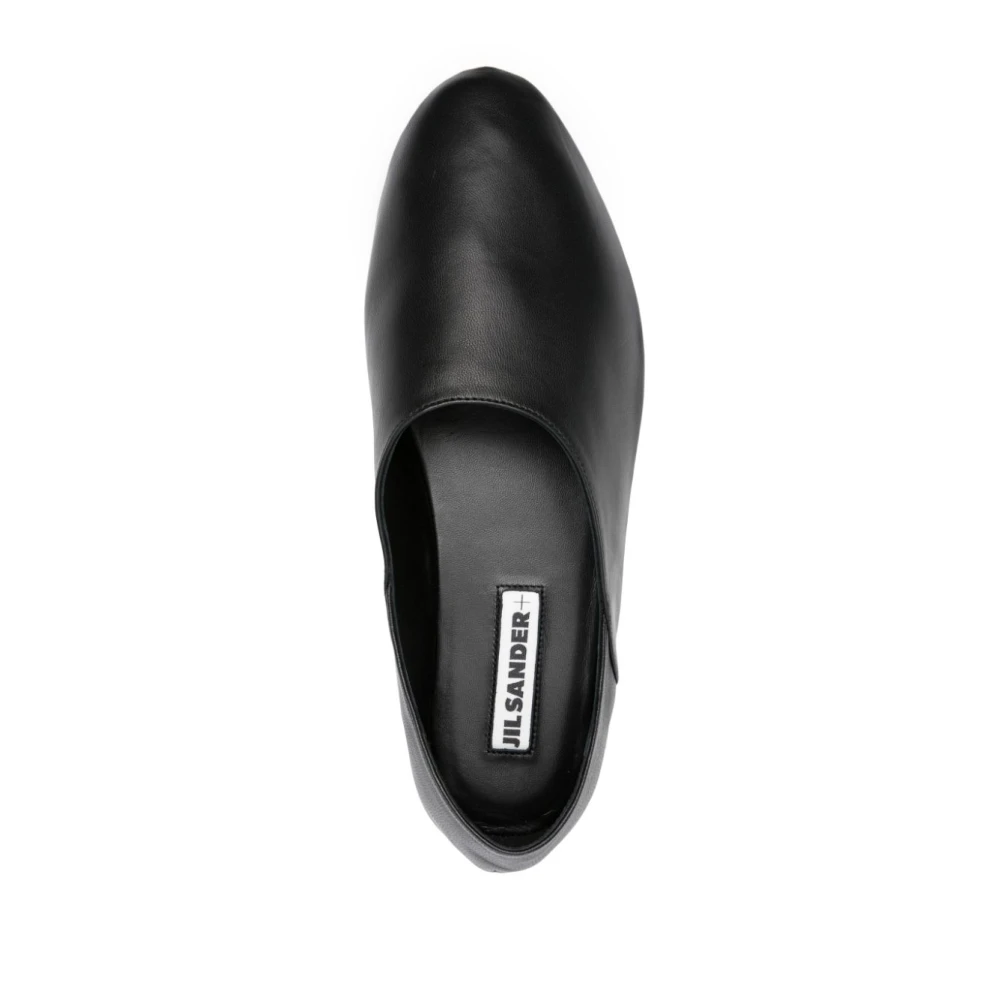 Jil Sander Zwarte platte schoenen voor dames Black Dames