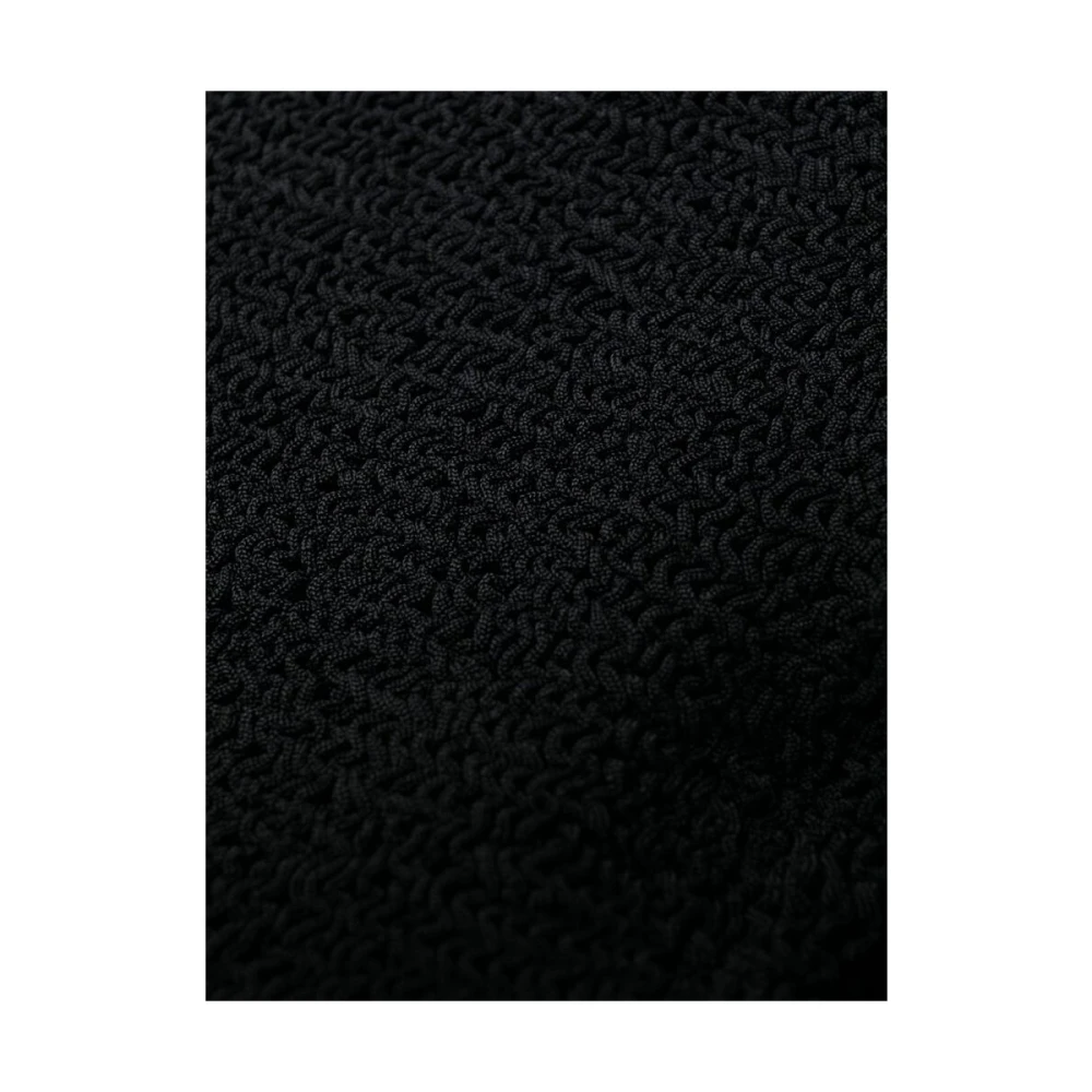 Hunza G Zwart Gekreukte Strandkleding Set Black Dames