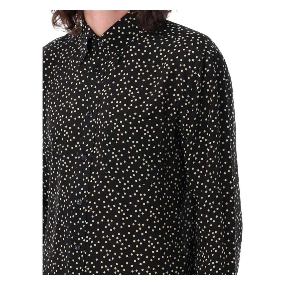 Tom Ford Zwarte stippen Fluid Fit overhemd Multicolor Heren