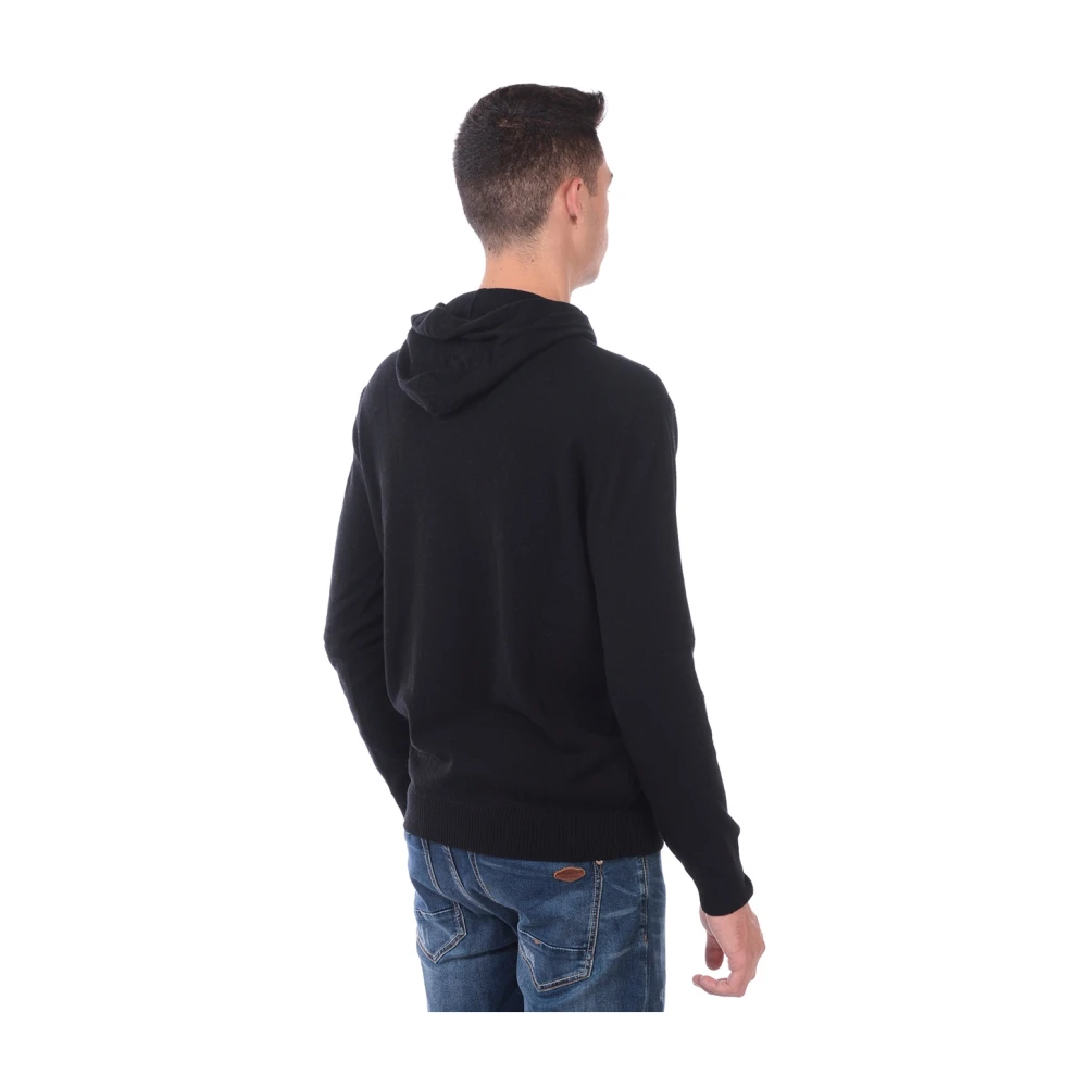 Daniele Alessandrini Capuchontrui Pullover Black Heren