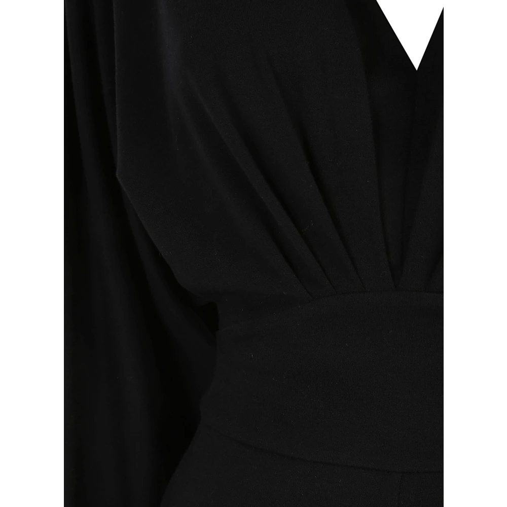 Diane Von Furstenberg Zwarte Wollen Jurk Gemaakt in China Black Dames