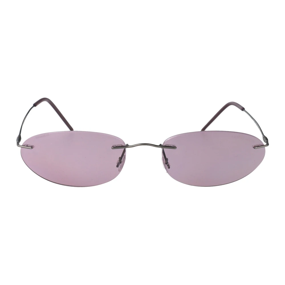 Giorgio Armani Woman Sunglass AR1508M - Frame color: Matte Gunmetal, Lens color: Violet Mirror Flash Silver - Image 3