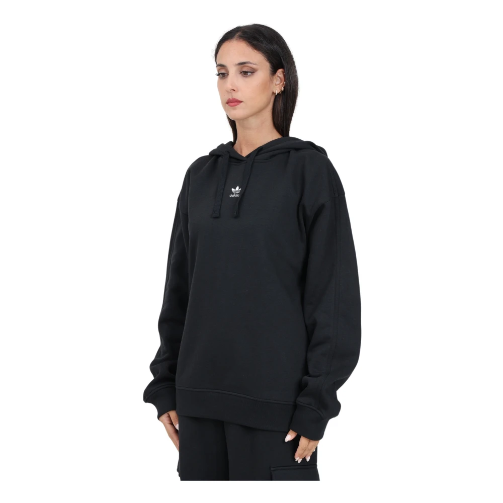 adidas Originals Zwarte Essentials Hoodie Sweater Black Dames