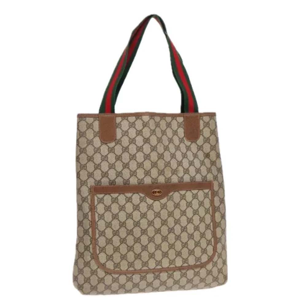 Gucci Vintage Pre-owned Leather totes Beige Dames