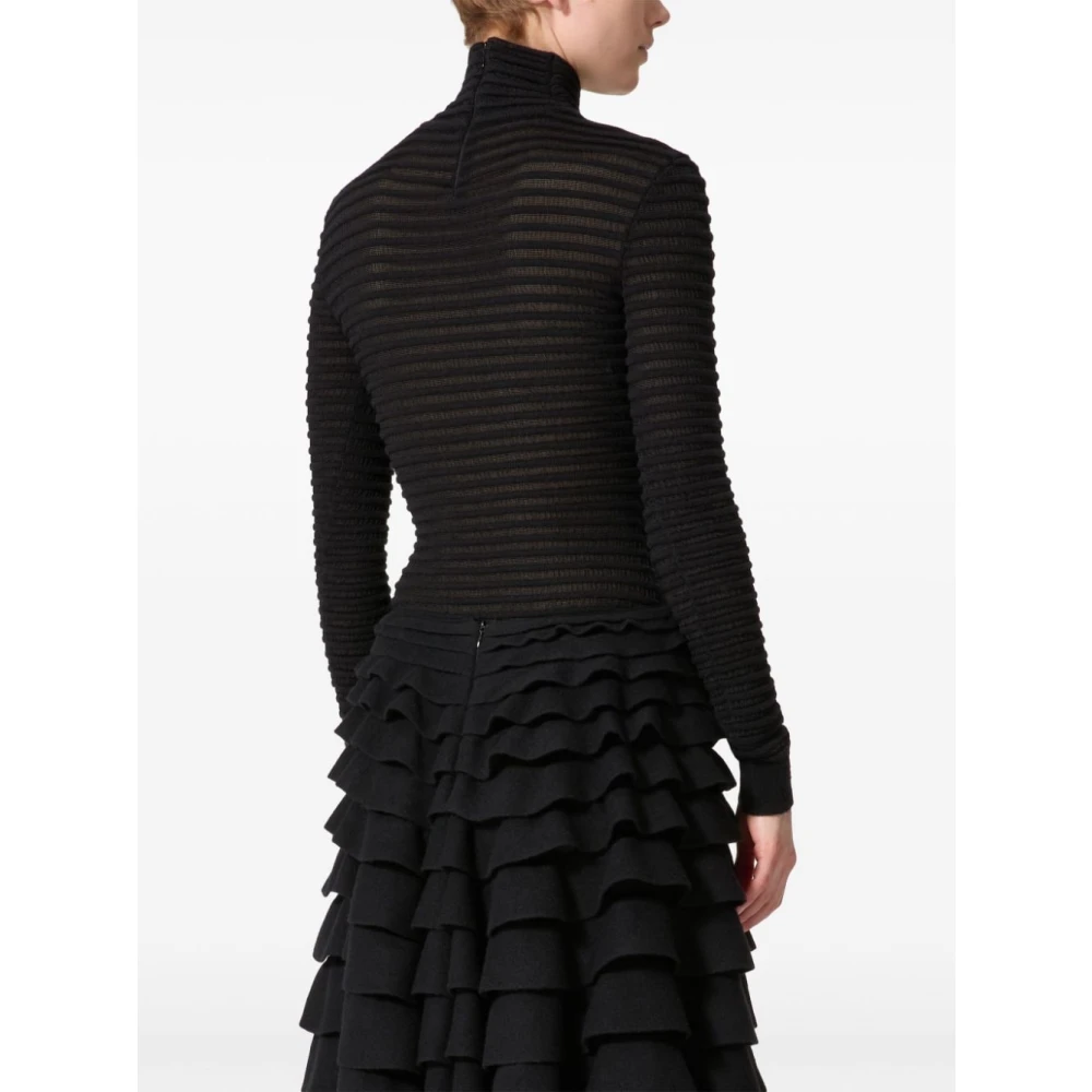 Valentino Garavani Zwarte Sweaters voor Mannen Black Dames