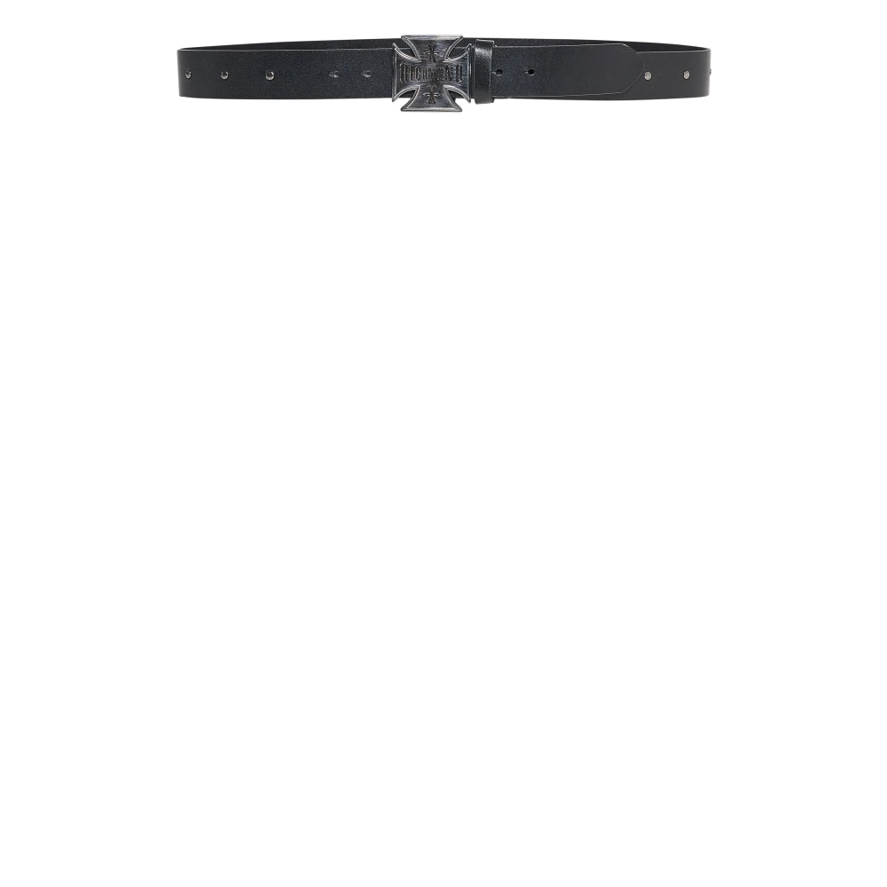 Richmond Uomo Nero - Cross Buckle Belt - Accessories - 100 Cm