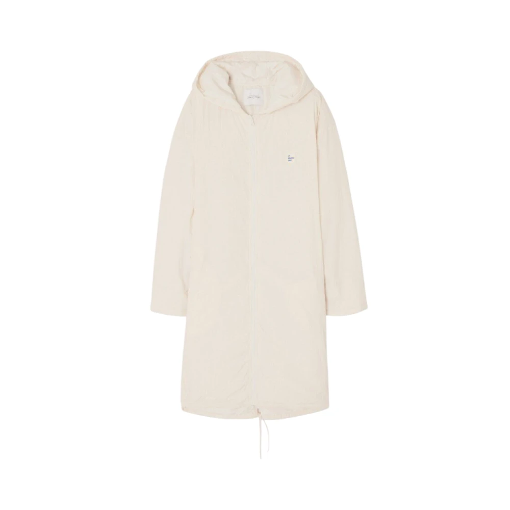American Vintage Beige Stylish Coat - Male - Parkas - L - Coats