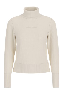Pull Blanc Doux Taille 42/44 - Manches Longues En Acrylique - Très Bon État