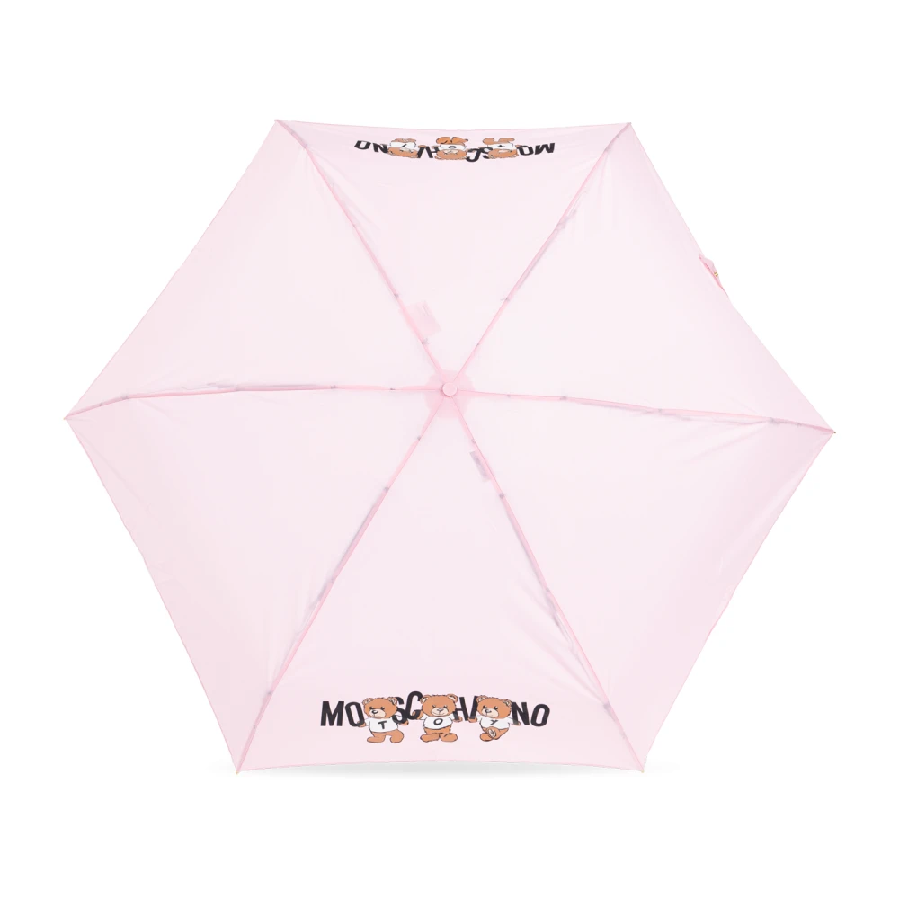 Moschino Paraplu met logo Pink Unisex