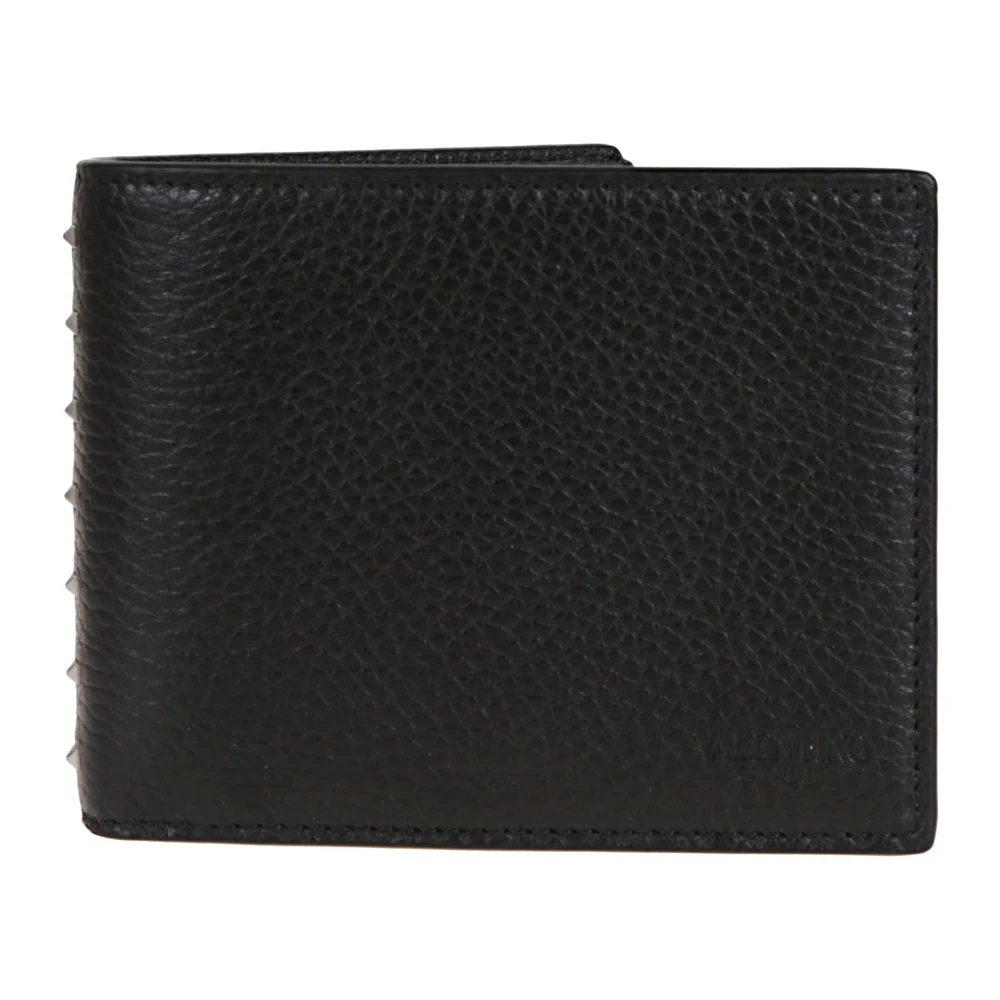 Valentino Garavani Rockstud Bifold Portemonnee in Zwart Black Heren