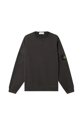 Grå Sweaters med Compass Logo Print