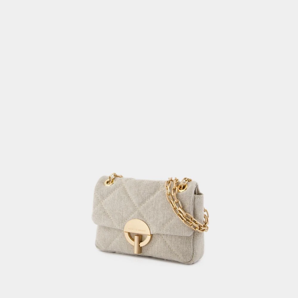 Vanessa Bruno Beige Moon Bag Linen Style Beige Dames