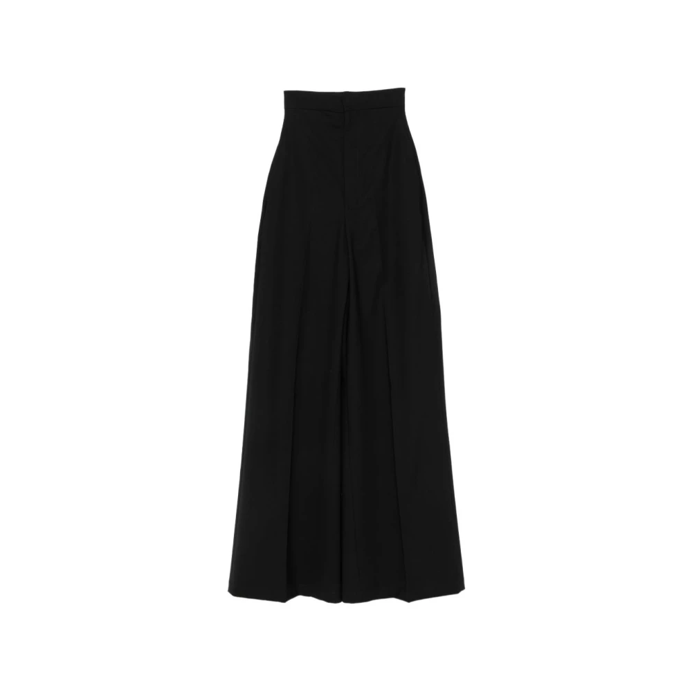 Rick Owens Wide Trousers - Female - Wide Trousers - Black - S - Trousers