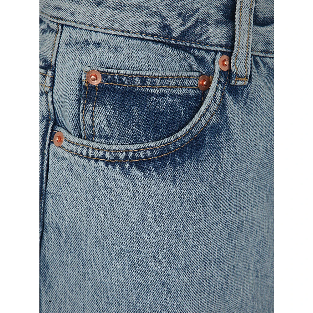 Wardrobe.nyc Blauwe Low Rise Jeans Blue Dames