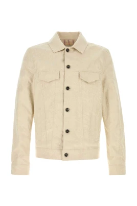 Sand Stretch Denim Jacket