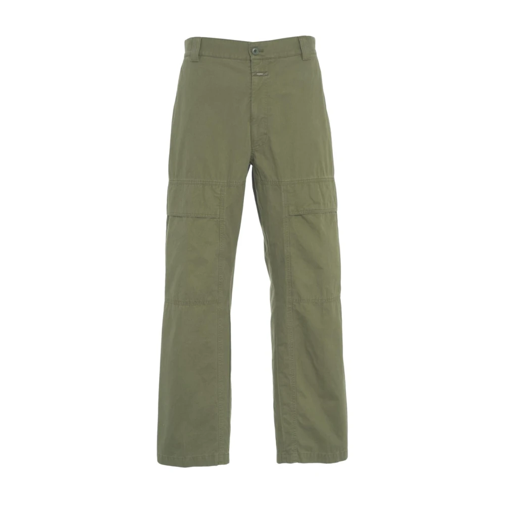 Closed Olijf Cargo Wijde Pijp Broek Green Heren