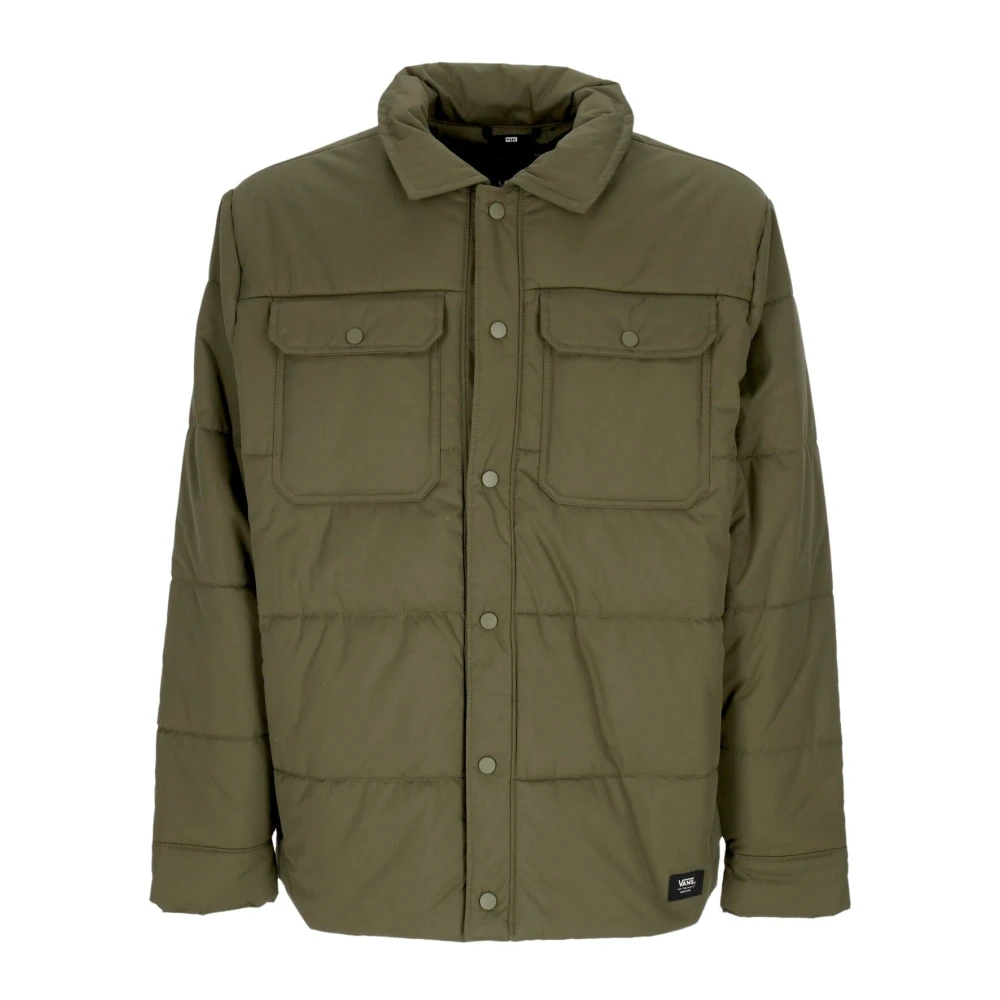 Vans Pufferjas met kraag en poussoir Green Heren