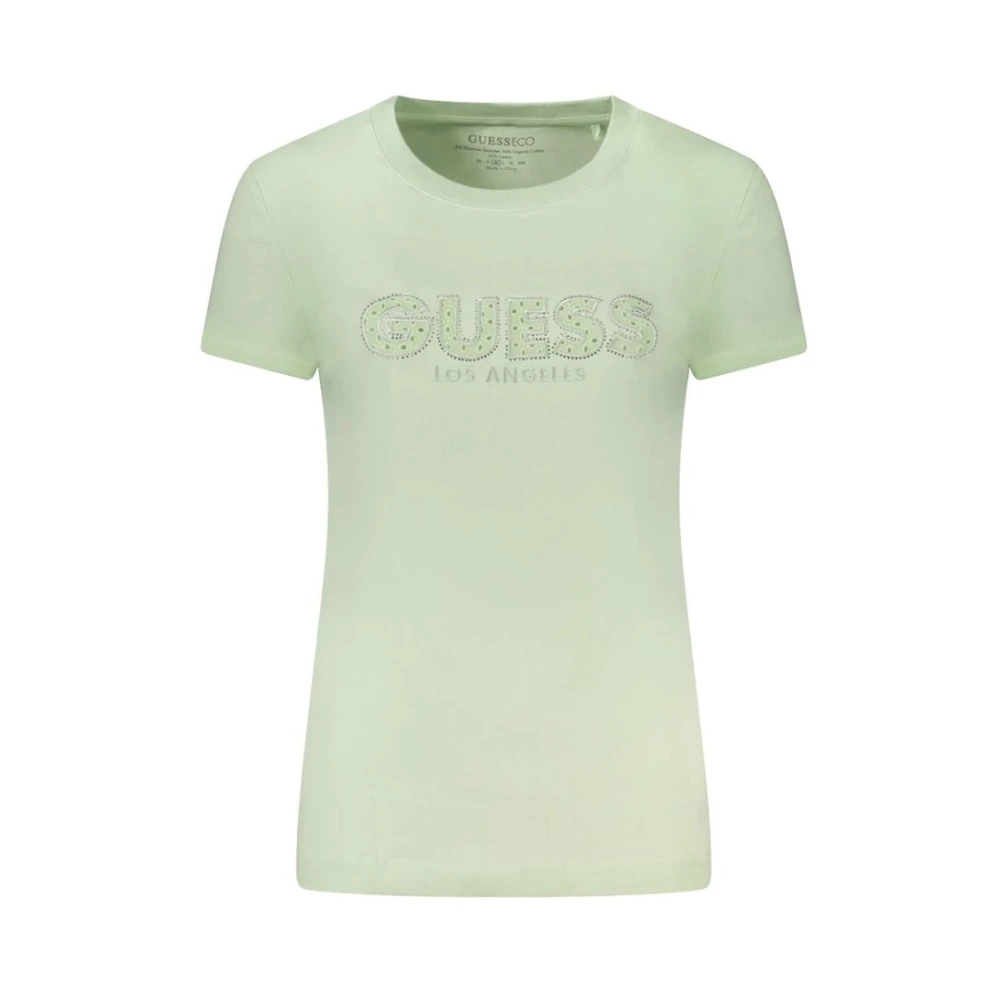 Guess Groene Katoenen Tops & T-shirt Green Dames