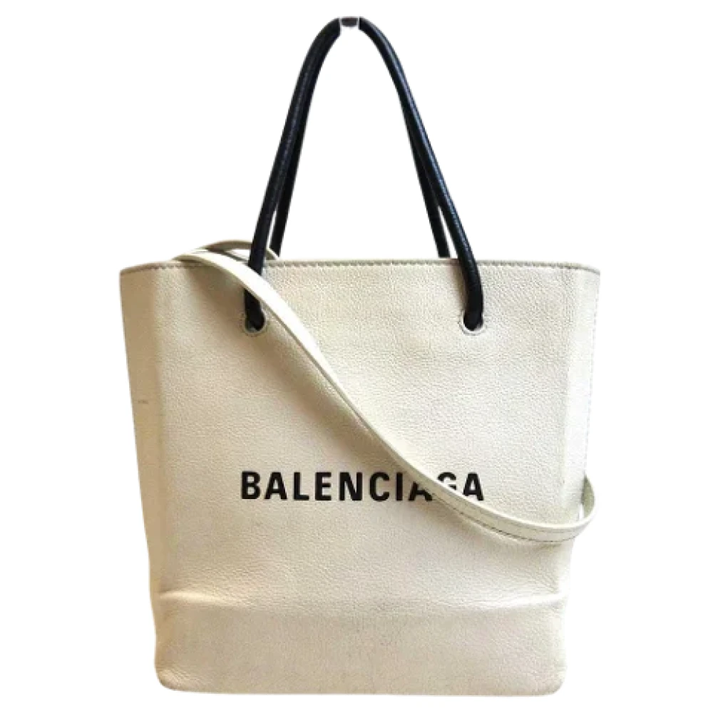 Balenciaga Vintage Pre-owned Leather balenciaga-bags White Dames