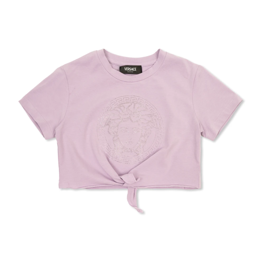 Versace T-shirt med logotyp Purple, Flicka