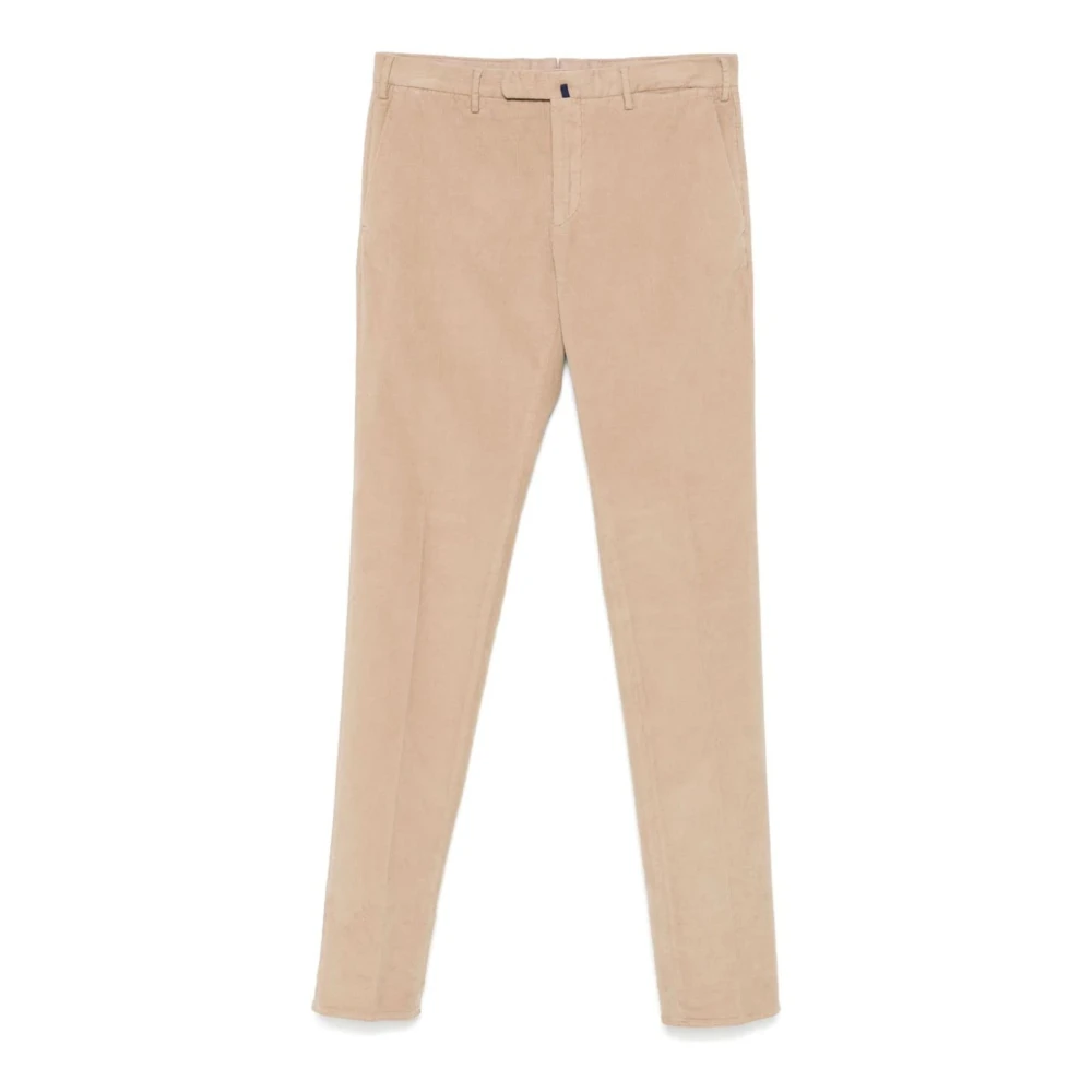 Incotex Beige Corduroy Slim-Fit Broek Beige Heren