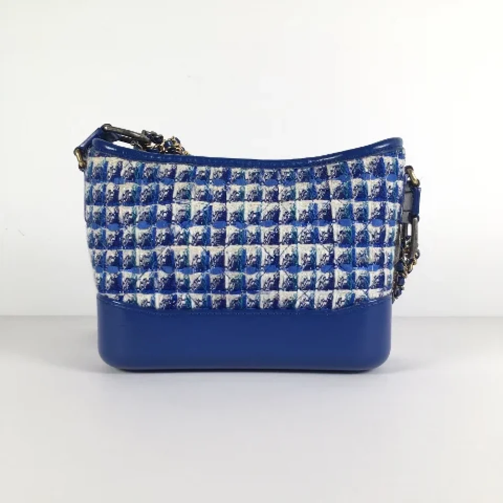 Chanel Vintage Pre-owned Leather chanel-bags Blue Dames